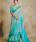 Aqua Designersaree